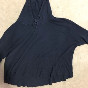 Cropped thermal sweater